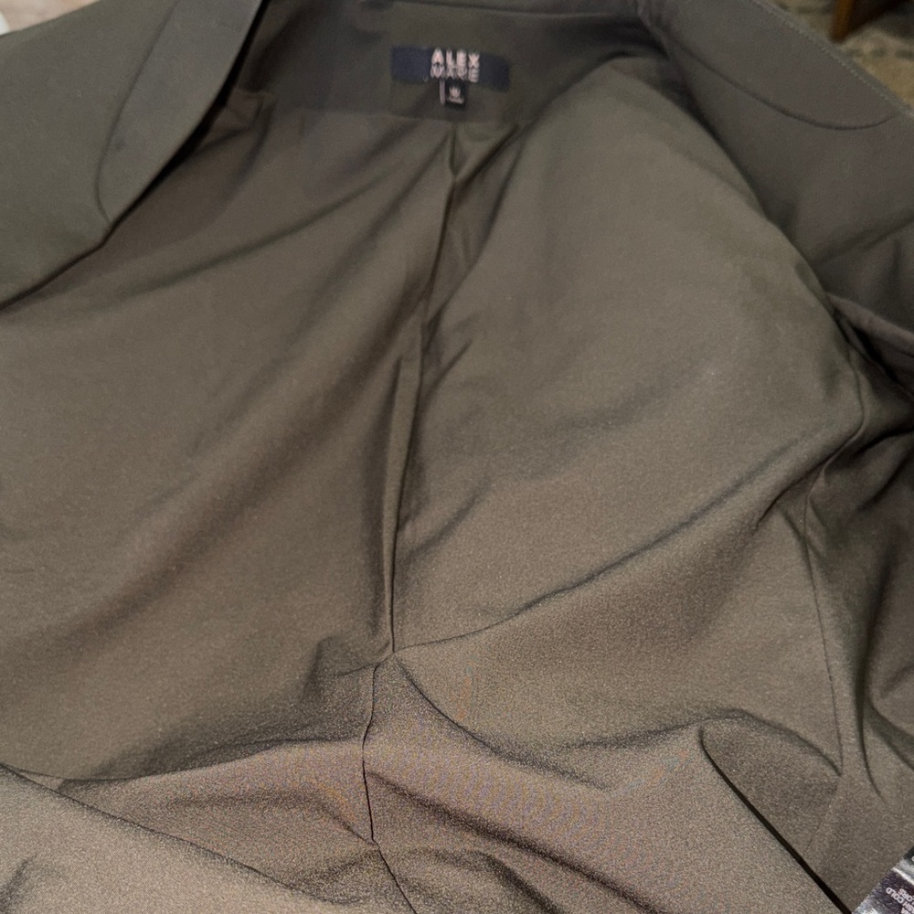 Alex Marie Dark Olive Green Women's Blazer Size 10 - Picture 7 of 11